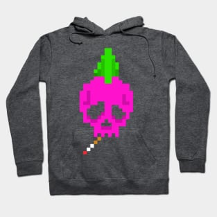 Pink Punk Skull Hoodie